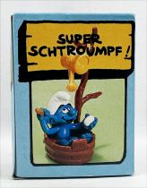 Les Schtroumpfs - Schleich / MAFI - 40235 Schtroumpf avec baignoire & arrosoir 