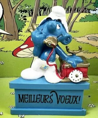 Les Schtroumpfs - Schleich - Schtroumpf avec bouquet de fleurs & cadeau