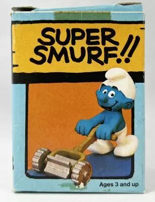 Les Schtroumpfs - Schleich / Wallace Berrie - 40225 Schtroumpf avec tondeuse � gazon (neuf en boite)