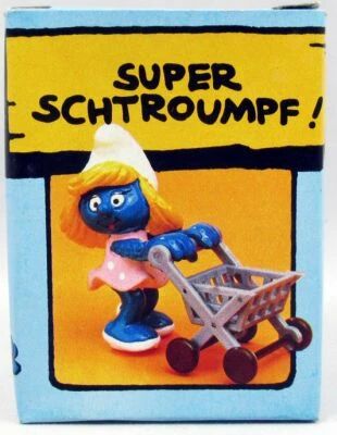 Les Schtroumpfs - Schleich (MAFI) - 40227 Schtroumpfette avec Caddy (Neuf en Boite)