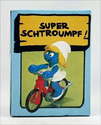 Les Schtroumpfs - Schleich (MAFI) - 4023.6 Schtroumpfette � V�lo (Neuf en Boite)