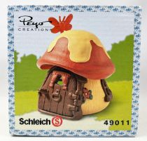 Les Schtroumpfs - Schleich 40011 Petite Maison Schtroumpf Toit Rouge (Boite New Look)