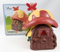 Les Schtroumpfs - Schleich 40011 Petite Maison Schtroumpf Toit Rouge (Boite New Look)