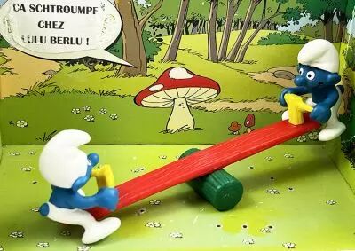 Les Schtroumpfs - Schleich 40713 Aire de jeux : Balan�oire (occasion)