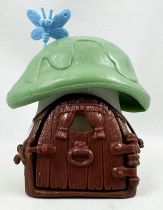 Les Schtroumpfs - Schleich Petite Maison Blanche avec Toit Vert et Papillon( occasion)