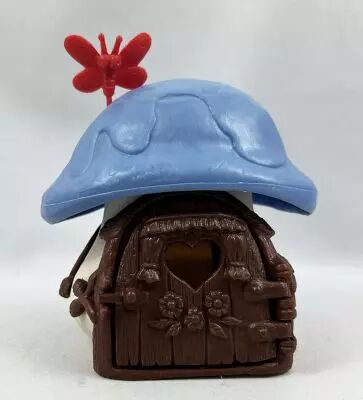 Les Schtroumpfs - Schleich Petite Maison Blanche Toit Bleu et Papillon (occasion)