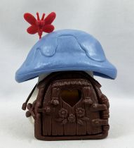 Les Schtroumpfs - Schleich Petite Maison Blanche Toit Bleu et Papillon (occasion)
