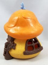 Les Schtroumpfs - Schleich Petite Maison Jaune Toit Orange et Papillon(occasion)