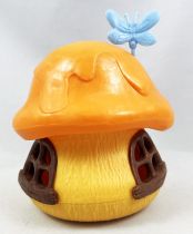 Les Schtroumpfs - Schleich Petite Maison Jaune Toit Orange et Papillon(occasion)
