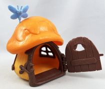 Les Schtroumpfs - Schleich Petite Maison Jaune Toit Orange et Papillon(occasion)