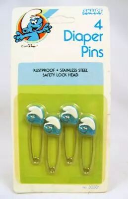 Les Schtroumpfs - Set de 4 Epingles � Nourrice Schtroumpf (Danara 1983)