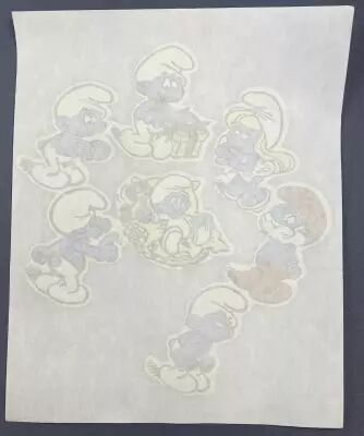 Les Schtroumpfs - Transfert � Chaud Vintage pour T-Shirt - Les Schtroumpfs et le B�b� Schtroumpf
