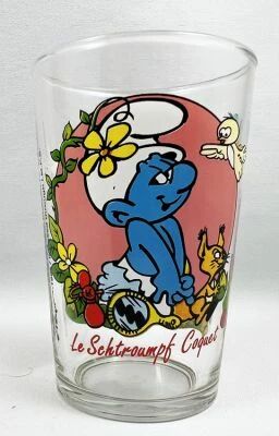 Les Schtroumpfs - Verre � moutarde Amora - Le Schtroumpf Coquet