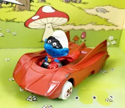 Les Schtroumpfs - Voiture m�tal Esci - Superschtroumpfmobile (occasion)