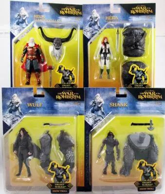 Les Seigneur des Anneaux : La Guerre des Rohirrim - McFarlane Toys -  Set de 5 Figurines : H�ra, Helm, Wulf , Shank, Snow Troll