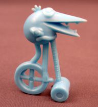 Les Shadoks - Figurine Premium Buitoni - Shadok sur monocycle bleu