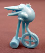 Les Shadoks - Figurine Premium Buitoni - Shadok sur monocycle bleu