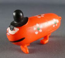 Les Shadoks - Jim Figure - Gibi with 4 legs (orange with green flowers)