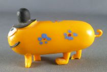 Les Shadoks - Jim Figure - Gibi with 4 legs (yellow orange with blue flowers)