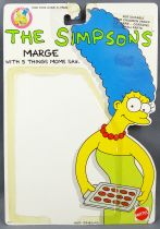 Les Simpsons - Mattel 1990 - Lot de 8 cardbacks : Homer, Marge, Bart, Lisa, Maggie, Nelson, Bartman, Rev\'n Go Racer