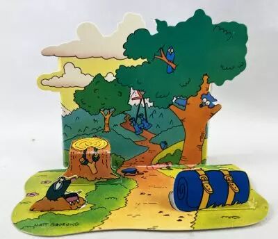 Les Simpsons - Pr�sentoir � figures Burger King - Bart � Crystal Lake Campground