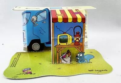 Les Simpsons - Pr�sentoir � figures Burger King - Homer � Crystal Lake Campground