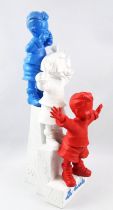 Les Triplés - 11\  tri-color resin statue