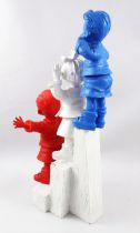 Les Triplés - Statuette en résine 27cm tricolore