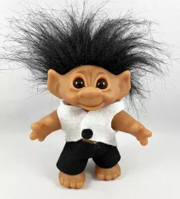 Les Trolls - Figurine Plastique 20cm (Thomas Dam) 1984 - Troll \ Tuxedo\ 