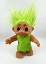 Les Trolls - Figurine Plastique 20cm (Thomas Dam) 1984 - Troll Vert Fluo