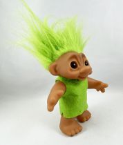 Les Trolls - Figurine Plastique 20cm (Thomas Dam) 1984 - Troll Vert Fluo