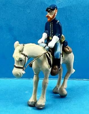 Les Tuniques Bleues - Mini-Figurine M�tal D�cotoys - Capitain Stark � Cheval ref.200015 
