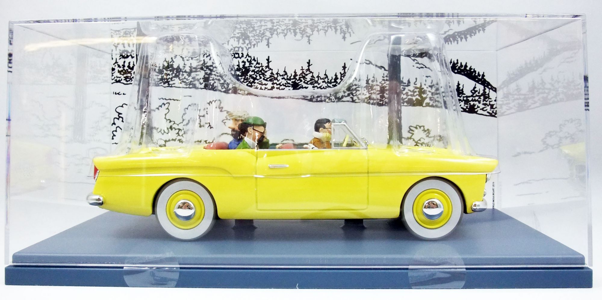 Les véhicules de Tintin au 1/24, La voiture des agents de bordures,  L'Affaire Tournesol: Figurines BD chez Tintinimaginatio