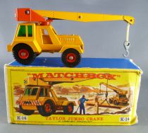 Lesney Matchbox King Size K-14 Grue Pivotante Taylor en Boite 