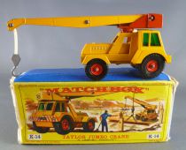 Lesney Matchbox King Size K-14 Taylor Jumbo Crane with Box