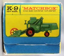 Lesney Matchbox King Size K-9 Moissonneuse Batteuse en Boite 
