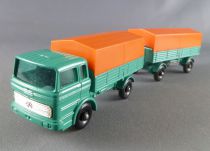 Lesney Matchbox N° 1 + N° 2 Camion Mercedes & remorque Bachée