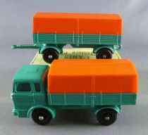 Lesney Matchbox N° 1 + N° 2 Camion Mercedes & remorque Bachée