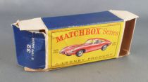 Lesney Matchbox N° 32 Jaguar Type E Rouge Métallisé avec Boite