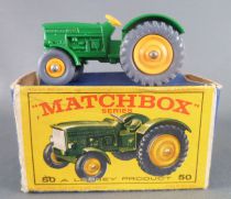 Lesney Matchbox N° 50 Tracteur Agricole John Deer avec Boite