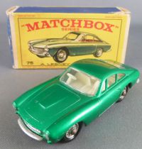 Lesney Matchbox N° 75 Ferrari Berlinetta Vert Métallisé avec Boite