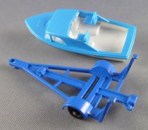 Lesney Matchbox N° 9 Remorque & Bateau Trailer & Speedboat