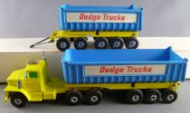 Lesney Matchbox Super King K-16 Camion Dodge & Remorque Benne Basculante en Boite 