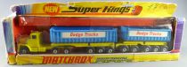 Lesney Matchbox Super King K-16 Camion Dodge & Remorque Benne Basculante en Boite 