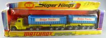 Lesney Matchbox Super King K-16 Dodge Tractor & Twin Tippers with Box
