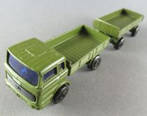 Lesney Matchbox Superfast 1 & 2 Camion Mercedes Militaire avec Remorque sans Boite