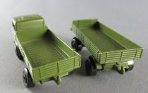 Lesney Matchbox Superfast 1 & 2 Miltary Mercedes Truck with Trailer no Box