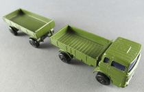 Lesney Matchbox Superfast 1 & 2 Miltary Mercedes Truck with Trailer no Box