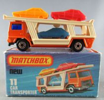 Lesney Matchbox Superfast 11 Bedford Car Transporter Camion Porte Autos Neuf Boite