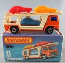 Lesney Matchbox Superfast 11 Bedford Car Transporter Camion Porte Autos Neuf Boite